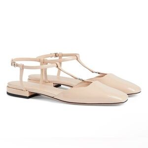 Gucci Double G T-strap Ballet Flats